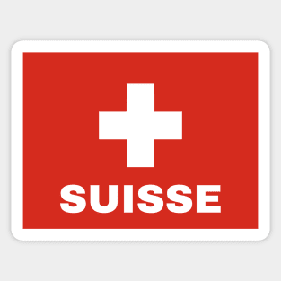 Switzerland Flag with Suisse Sticker